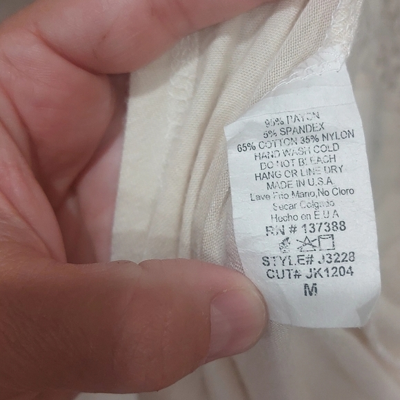 June K Women Sleevless Lace Sweater M Beige - Picture 6 of 6